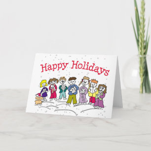 Tarjetas de vacaciones felices