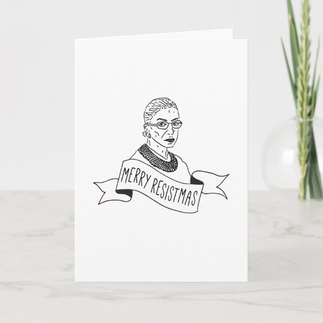 Tarjetas de vacaciones "Merry Resistmas" - RBG (Anverso)