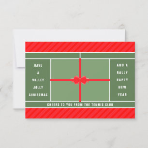 Tarjetas de vacaciones para Navidades de tenis