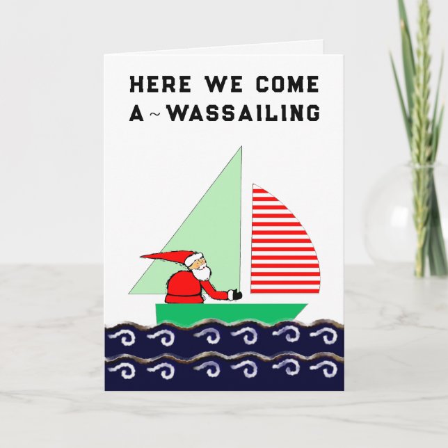 Tarjetas de vacaciones para Navidades de vela (Anverso)
