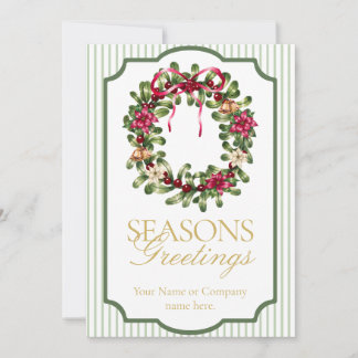 Tarjetas de vacaciones personalizadas, Navidad cor