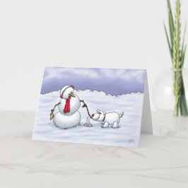 Tarjetas de vacaciones personalizados: Perro de ni