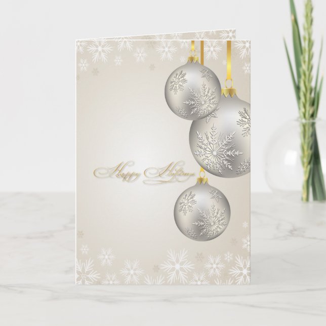 Tarjetas de vacaciones PixDezines, adornos de plat (Anverso)