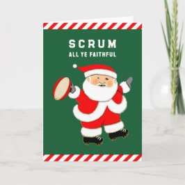 Tarjetas de vacaciones Rugby Navidades