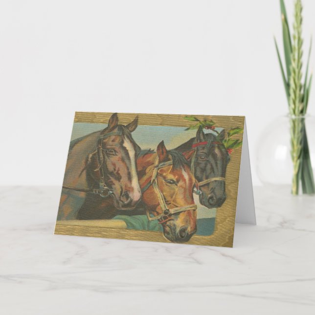 Tarjetas de vacaciones rusas para caballos de Navi (Anverso)