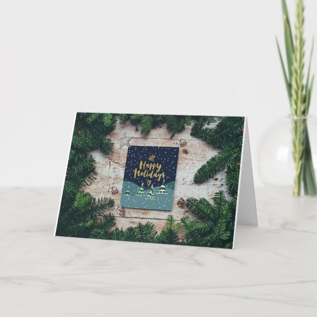 Tarjetas de vacaciones verdes (Anverso)
