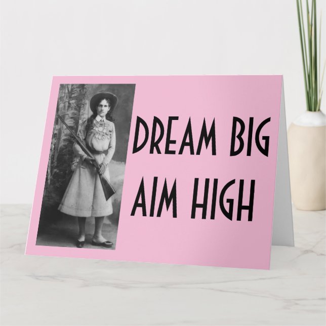 Tarjetas de Vaquera Annie Oakley BIRTHDAY (Anverso)