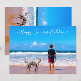 Tarjetas de verano de texto y foto personalizado