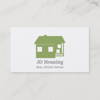 Tarjetas de viaje de negocios Mod Green White Clas