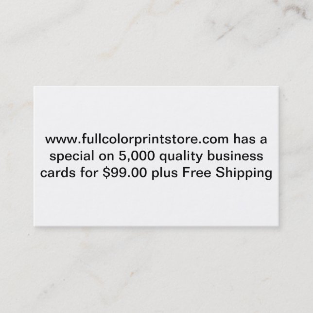 Tarjetas de visita (Anverso)