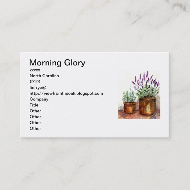 Tarjetas de visita (Anverso)