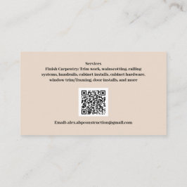 Tarjetas de visita ABP Construction LLC