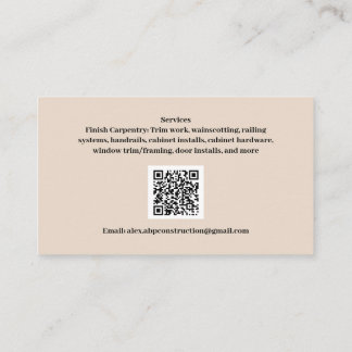 Tarjetas de visita ABP Construction LLC
