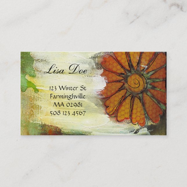 tarjetas de visita abstractas (Anverso)