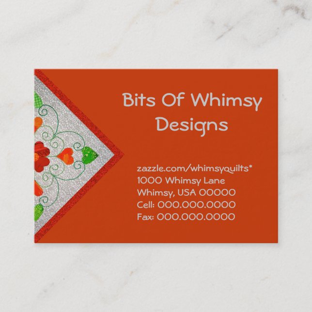 Tarjetas de visita acolchadas (Anverso)