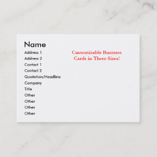 Tarjetas de visita adaptables