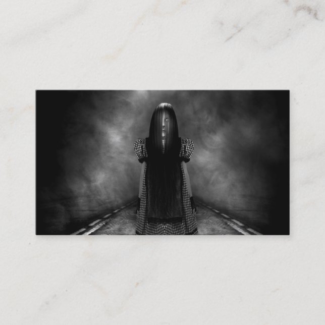 Tarjetas de visita adaptables de Halloween del (Anverso)