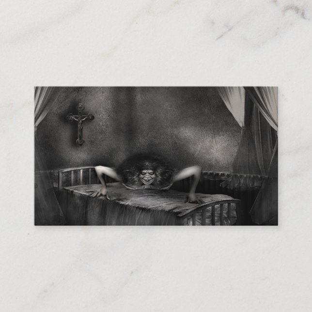 Tarjetas de visita adaptables de Halloween del (Anverso)