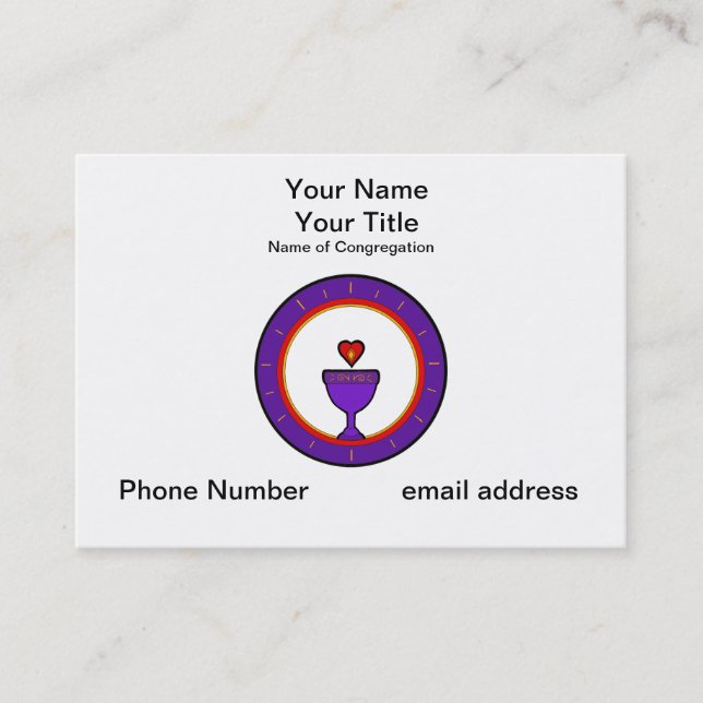 Tarjetas de visita adaptables de la cáliz del amor (Anverso)