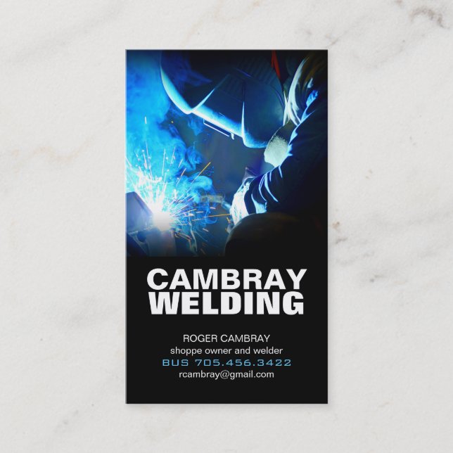 Tarjetas de visita adaptables de la soldadura (Anverso)