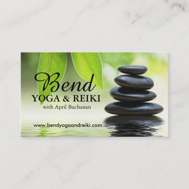 Tarjetas de visita adaptables de Reiki (Anverso)