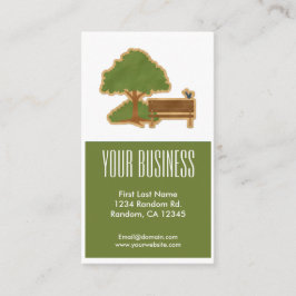 Tarjetas de visita adaptables del banco verde del