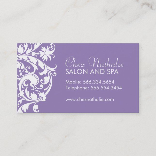 Tarjetas de visita adaptables elegantes (Anverso)