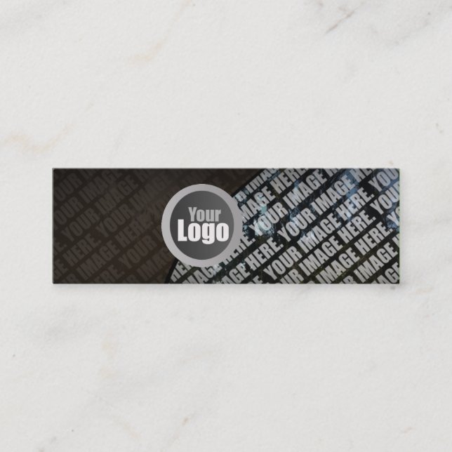 Tarjetas de visita adaptables flacas de la foto (Anverso)