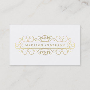 Tarjetas de visita adornadas del  