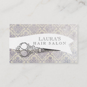 Tarjetas de visita adornadas del salón de pelo de
