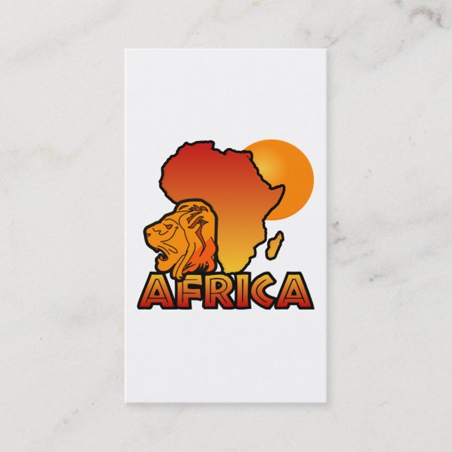 Tarjetas de visita África - personalizar (Anverso)
