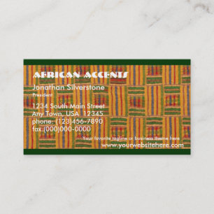 Tarjetas de visita africanas