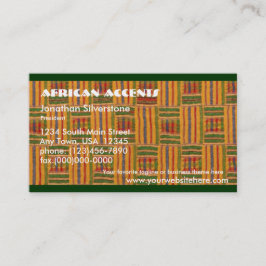 Tarjetas de visita africanas