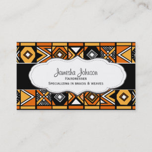 Tarjetas de visita africanas del modelo