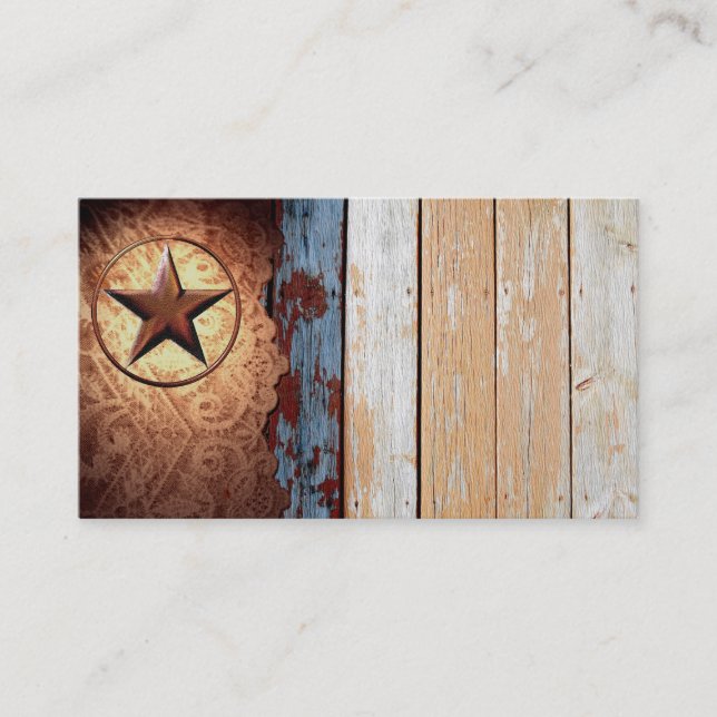 Tarjetas de visita al sudoeste de la estrella de (Anverso)