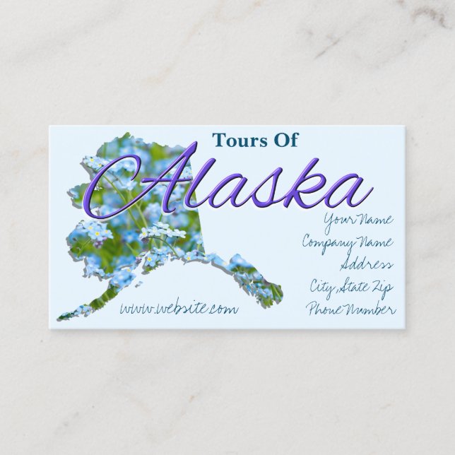 Tarjetas de visita - ALASKA (Anverso)