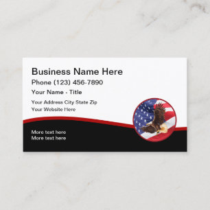 Tarjetas de visita American Patriotic Business Pro