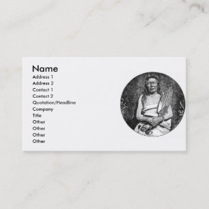 Tarjetas de visita americanas para indios