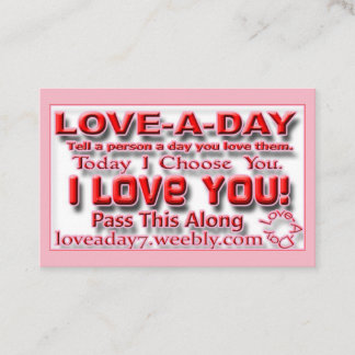 Tarjetas de visita amorosa