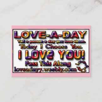 Tarjetas de visita amorosa