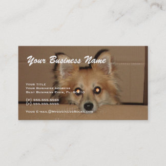 Tarjetas de visita animales profesionales de la