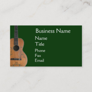 Tarjetas de visita antiguas de la guitarra