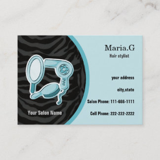 Tarjetas de visita Aqua Hair Salon