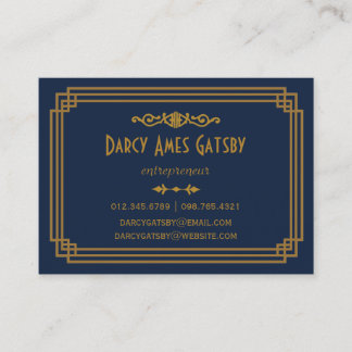 Tarjetas de visita Art Deco