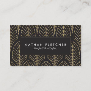Tarjetas de visita Art Deco