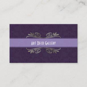Tarjetas de visita Art Déco y damascar