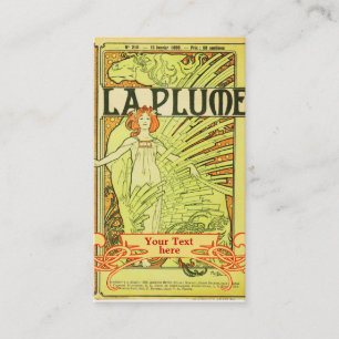 Tarjetas de visita Art Nouveau de Mucha Art Déco