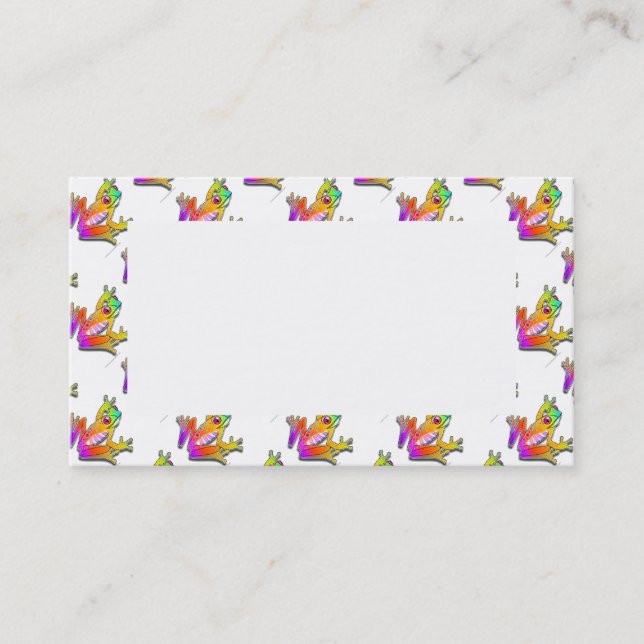 TARJETAS DE VISITA - ARTE POP DE LA RANA (Anverso)