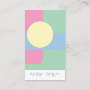 Tarjetas de visita artística moderna