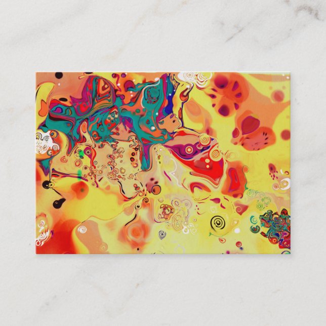 Tarjetas de visita artísticas modernas brillantes (Anverso)